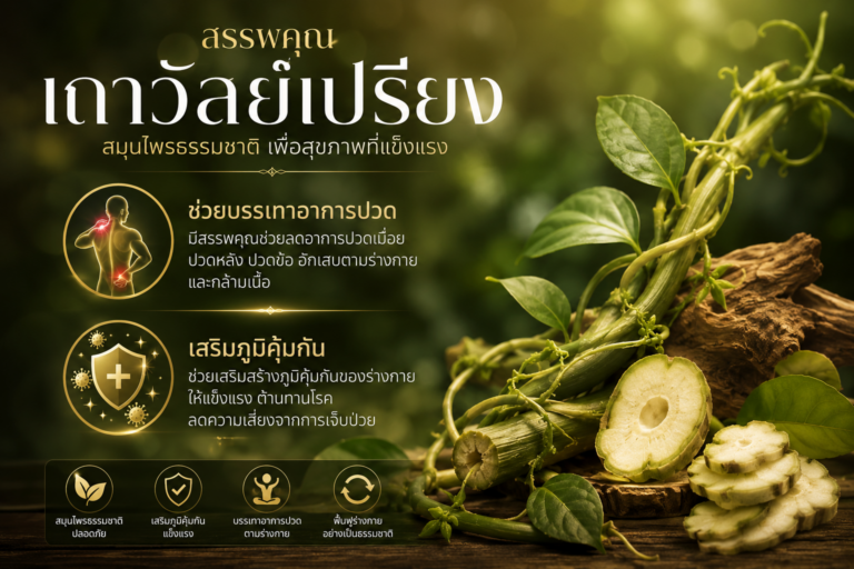 “เถาวัลย์เปรียง” สมุนไพรไทยสายสตรอง: เคล็ดลับคลายปวดออฟฟิศซินโดรมและเสริมภูมิคุ้มกันแบบเพื่อนบอกต่อ