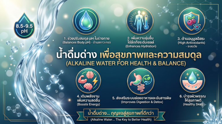 แชร์ทริคฉบับเพื่อนสาว: ทำไม ‘น้ำด่าง’ ถึงเป็นไอเทมลับของคนยุคใหม่? สรุปครบทั้งประโยชน์และวิธีดื่มให้จึ้ง!